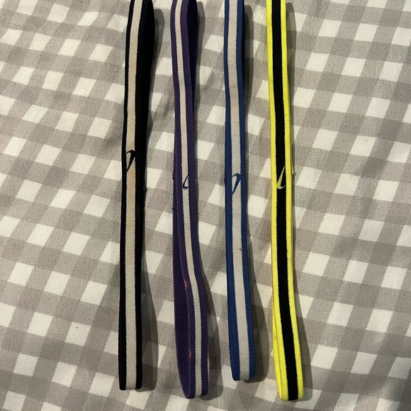 Nike Headbands Set - Black, Purple, Blue, Neon Yellow - Picture 2 of 2